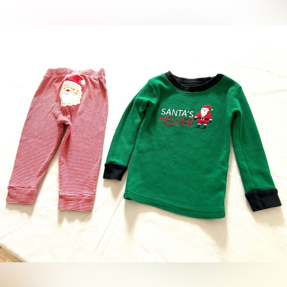 Santa’s  Helper pajama for toddler.